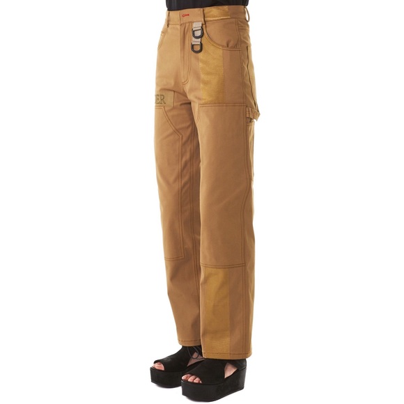 Hyein Seo Embroidered Patchwork Khaki Trousers - Picture 4 of 4